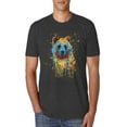 thumbnail image 1 of Bear Painting Splatter Abstract Art Animal Lover Mens Premium Tri Blend T-Shirt, Vintage Black, X-Large, 1 of 3