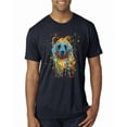 thumbnail image 1 of Bear Painting Splatter Abstract Art Animal Lover Mens Premium Tri Blend T-Shirt, Vintage Navy, 2XL, 1 of 3