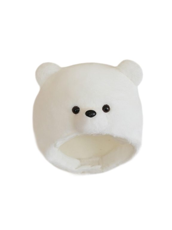Bear Panda Plush Hat Cartoon Cap Soft Fleece Beanie Warm Design for Teens Adults Birthday Events