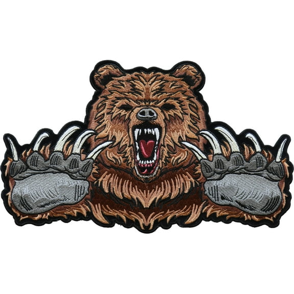 Bear Patch, Large Back Patches for Jackets and Vests