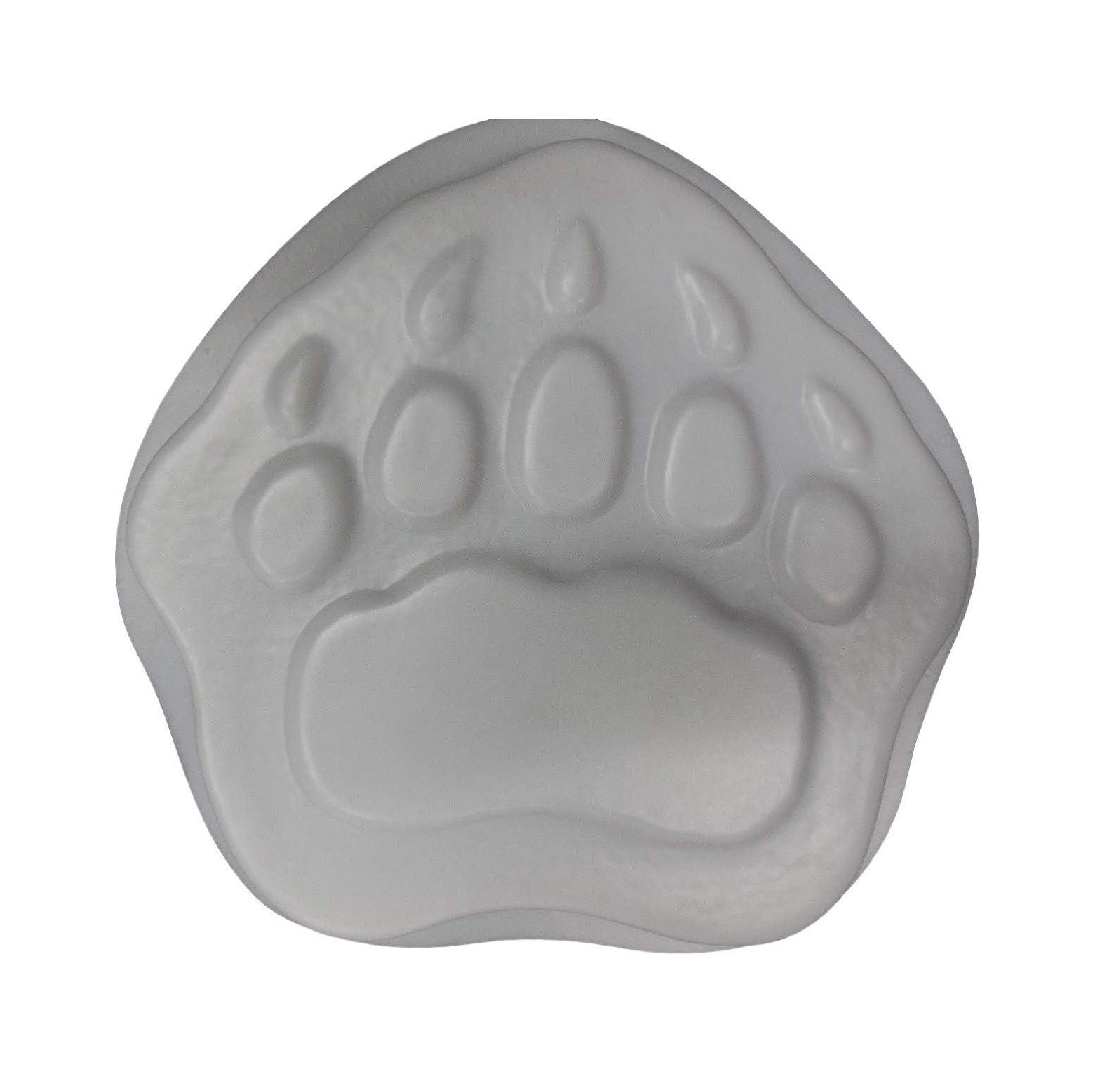 Bear Paw Footprint Stepping Stone Concrete or Plaster Mold 1184