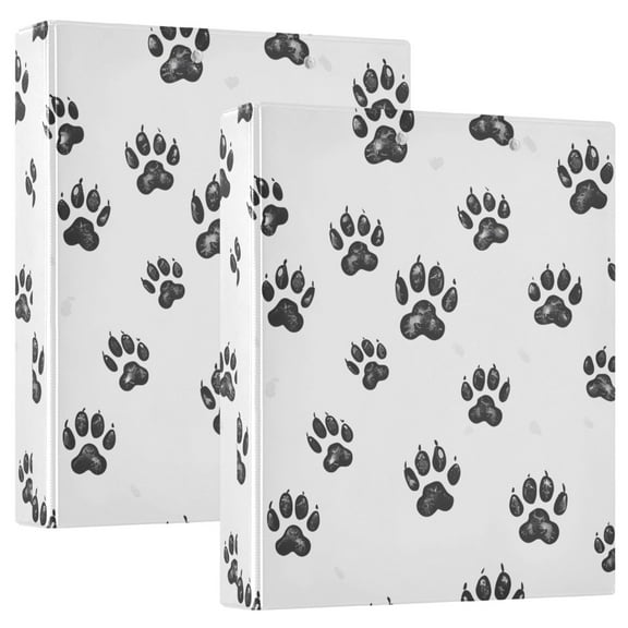 Bear Paw Hardcover 3 Ring Binder 1.5” Round Rings Binder Organizer Letter Size Paper Pockets School Office Supplies