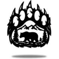 Bear Paw Wall Decor 10.8X11.8 inches Bear Wall Decor with Forest