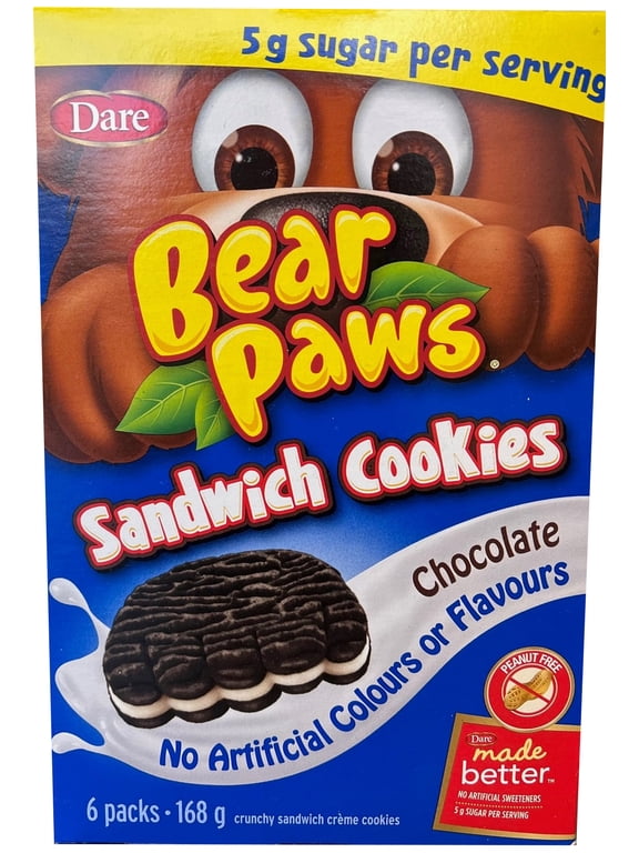 Bear Paws sandwich cream chocolate 168G