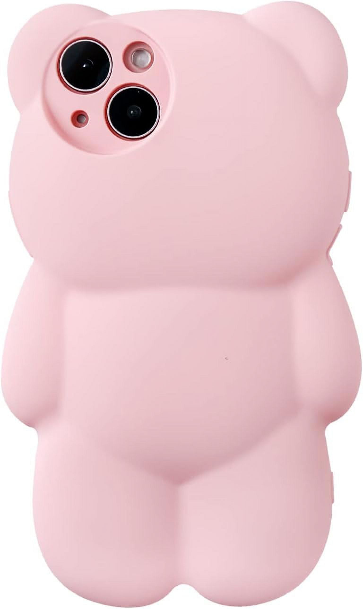 Society6 iPhone4/4S,5用 Bear Hug by Powerpig Bear Phone Case Compatible with iPhone 14 Pro Max, Cute 3D