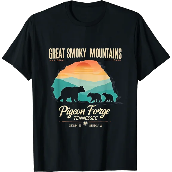 Bear Pigeon Forge Great Smoky Mountains National Park T-Shirt, Unisex T-Shirt