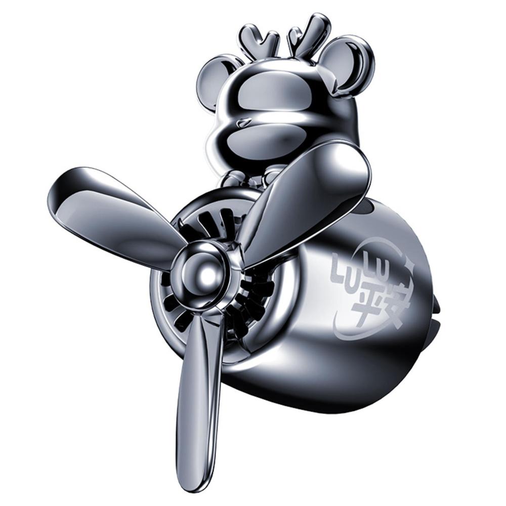 Bear Pilot Car Air Freshener Cute Car Diffuser Cartoon Outlet Fan Air