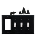 thumbnail image 1 of Bear & Pine Trees Single GFI CUSTOM Product Triple Switch Cover, 1 of 2