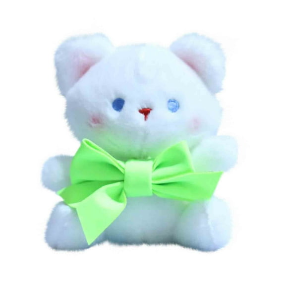 Bear Plush Keychain Toys for Kids with Purple Heart 5" Inch Stuffed Teddy Plushie Backpack Purse Pendant Gift for Girls (C)