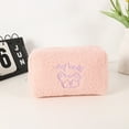 thumbnail image 1 of Bear Plush Pencil Case and Makeup Bag, Large Capacity Soft Zipper Storage Pouch for Pens Markers Cosmetic Tools Accessories, Cute Animal Design Organizer for Office Travel Home, 1 of 3