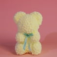 thumbnail image 1 of Bear Plush Toy, Valentines Day Gift Ornament, Pompom Soft Stuffed Animal Decoration, Polyester Material, Compact Size for Tabletop and Tiered Tray Display, 1 of 8