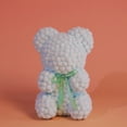 thumbnail image 1 of Bear Plush Toy, Valentines Day Gift Ornament, Pompom Soft Stuffed Animal Decoration, Polyester Material, Compact Size for Tabletop and Tiered Tray Display, 1 of 8