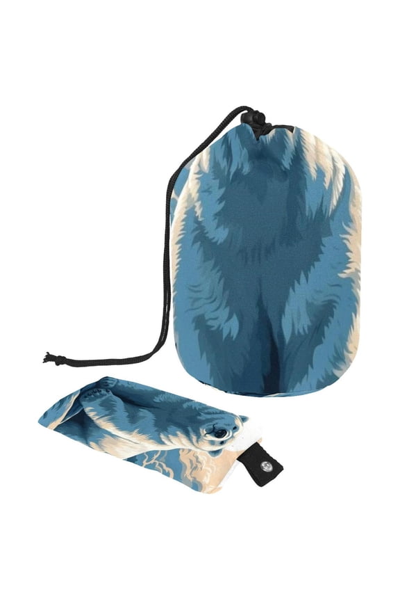 Bear Portable Drawstring Foldable Travel Shower Wash Bag Mesh Bag Organizer Kit