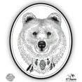 thumbnail image 1 of Bear Portrait Style - 12" Vinyl Sticker Waterproof Decal, 1 of 1