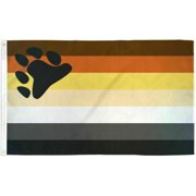 Bear Pride Flag Gay Pride Banner Cub Pennant Rainbow Event Festival Sign New 3x5