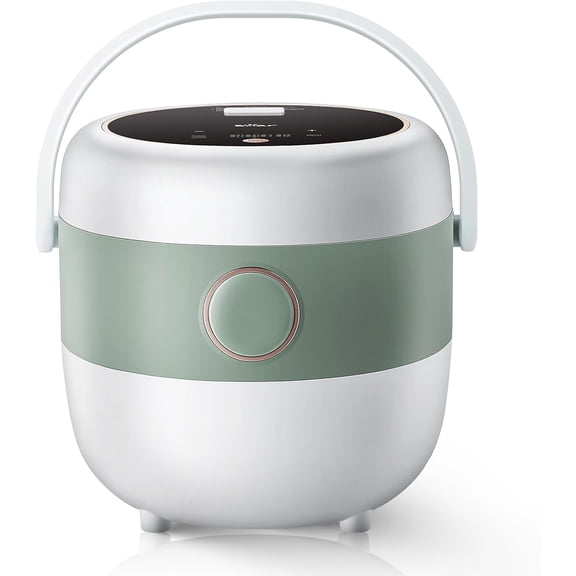Bear Rice Cooker 3 Cups (Uncooked), 3D Heating and Fuzzy Logic, Healthy Nonstick Small Cooker, PFAS-Free, Touch-Screen, for White/Brown Quinoa Oatmeal Soup