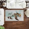 thumbnail image 1 of Bear Rug, Dining Room Rug, Bear Rugs, Animal Rug, Gift Rugs, Bear Walking in Snow Rugs, Decorative Rug, Bedroom Rug, Large Rug, Man Cave Rug, 3.3'x6.5' - 100x200 cm, 1 of 9
