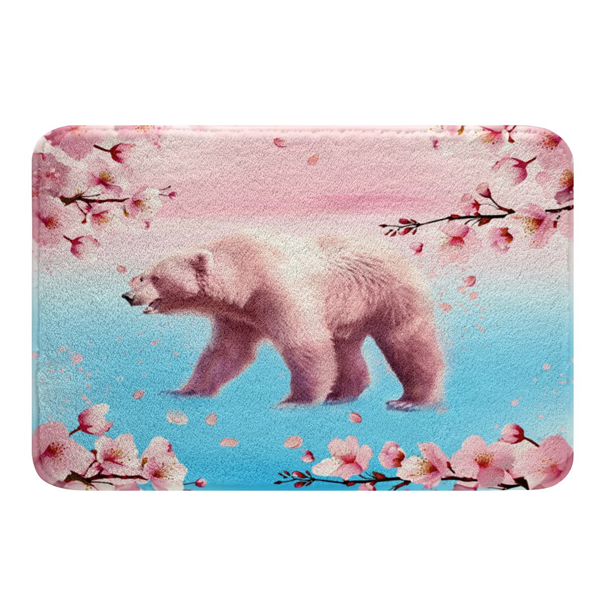 Bear Rug Woodland Animals Shower Mat 20