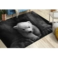 thumbnail image 1 of Bear Rugs, Animal Wild Rug, Baby Polar Bear Rugs, Modern Rugs, Cute Rug, Stair Rugs, Animal Rugs, Wedding Rugs, Machine Washable Rug, 1.7'x2.3' - 50x70 cm, 1 of 4