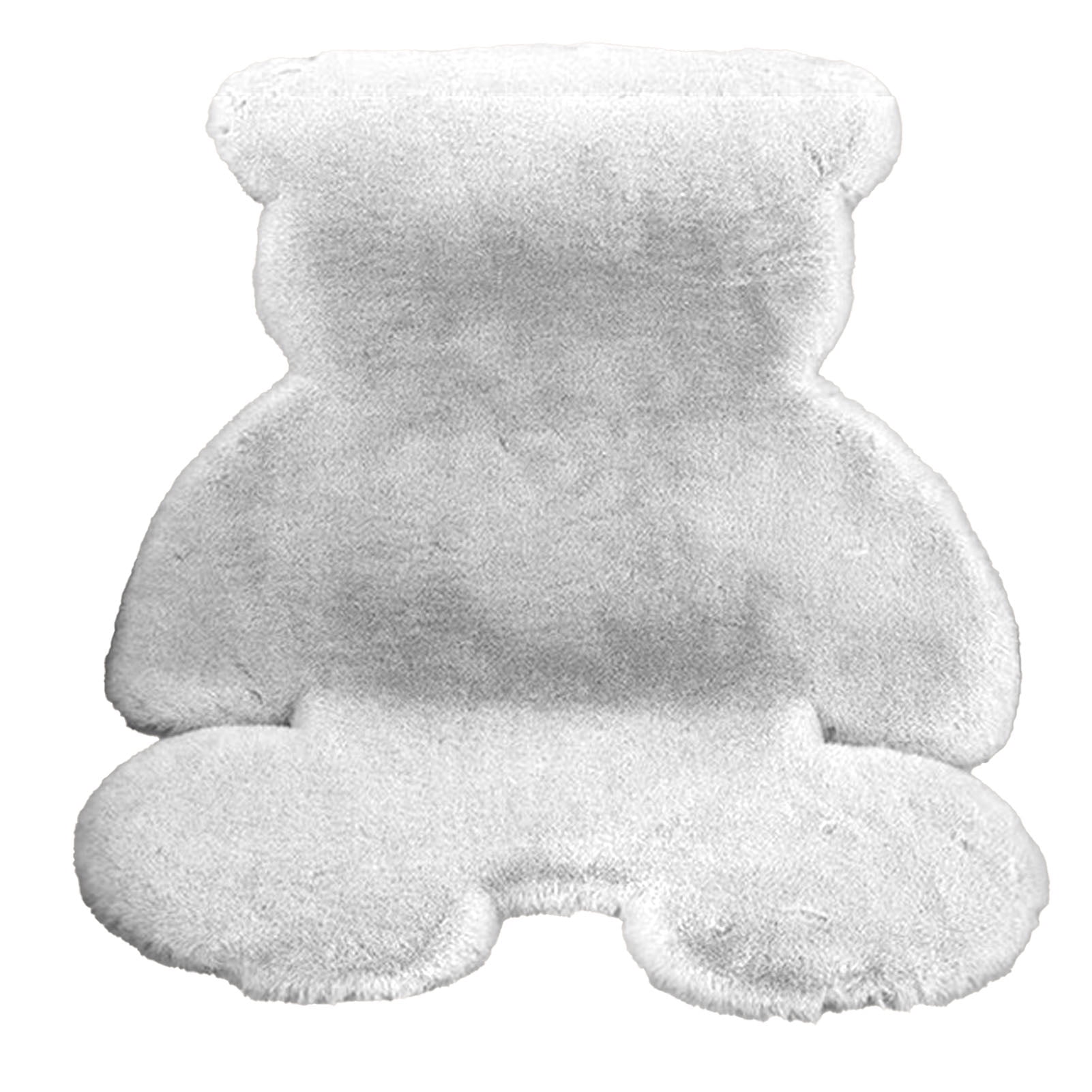 Bear Rugs Bear Shaped Area Rug, Cute Soft Fluffy Faux Fur Rug Fuzzy