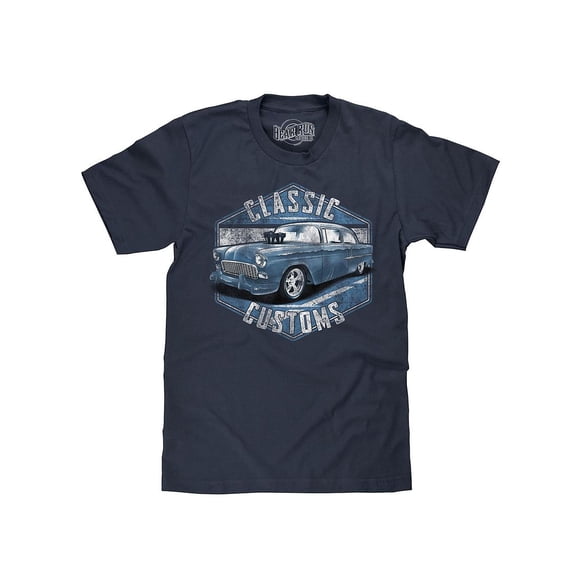 BEAR RUN Men's Classic Customs Retro 50s Car T-Shirt (XL)