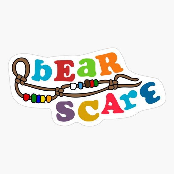 Bear Scare Vinyl Decal Sticker