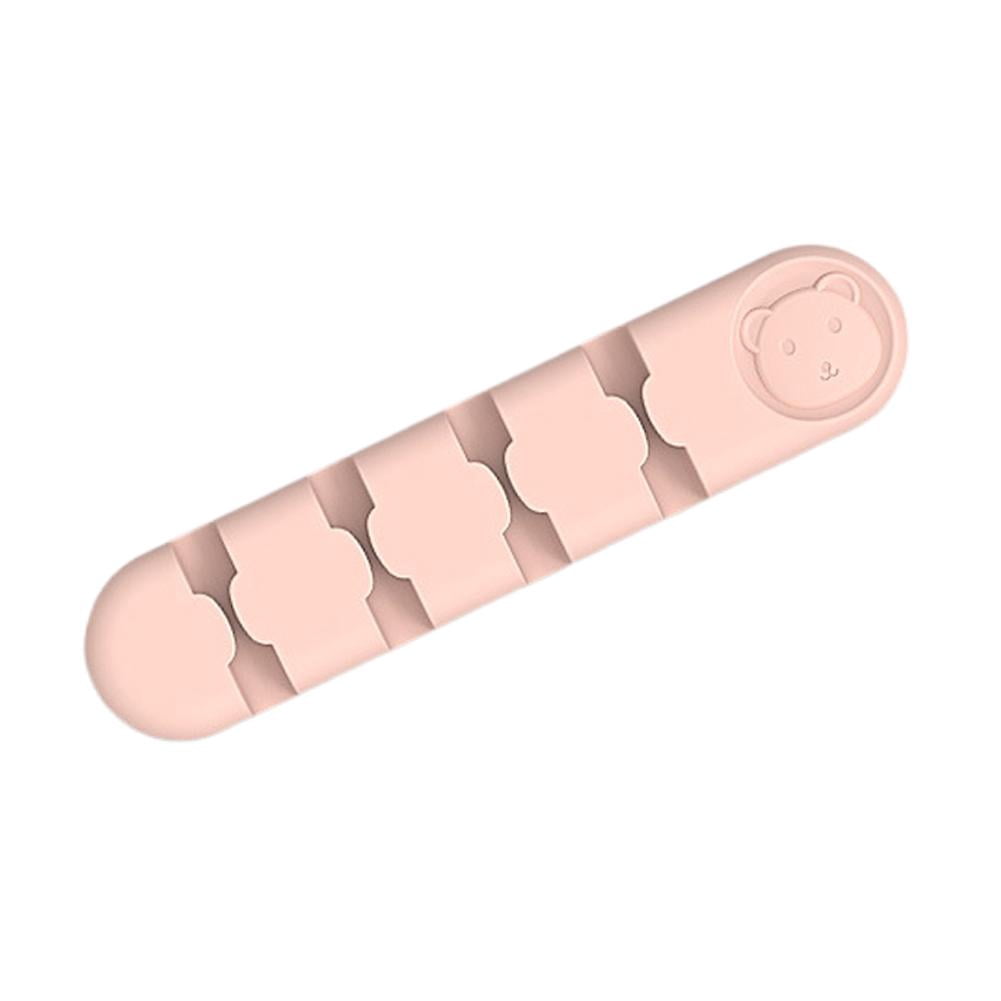 Bear Shape Cable Organizer - 4 Hole Green Desktop Cable Management ...