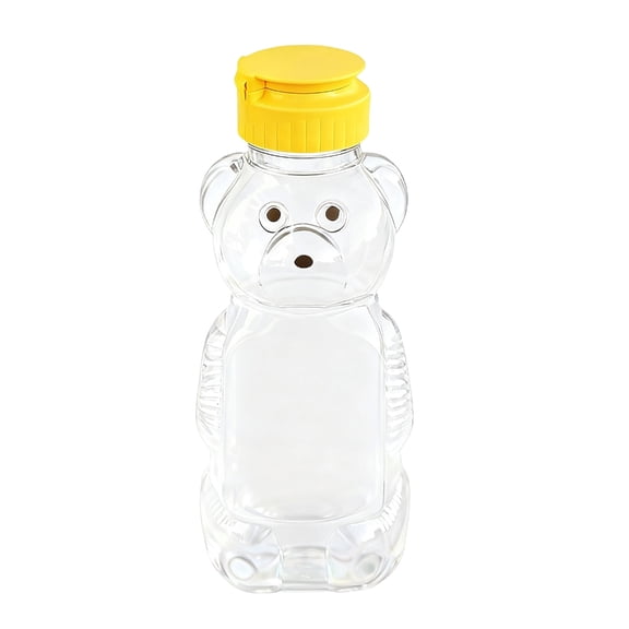Bear Shape Drink Container Easy Grip Handle Spill Proof Plastic For Kitchen