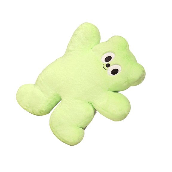 Bear Shape Pillow For Bed Sofa Features Comfortable Filling And Dot Designs
