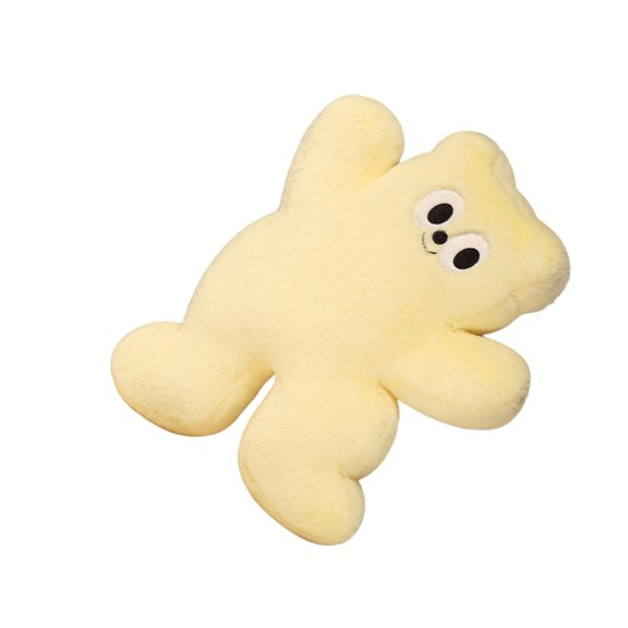 Bear Shape Pillow For Bed Sofa Features Comfortable Filling And Dot Designs