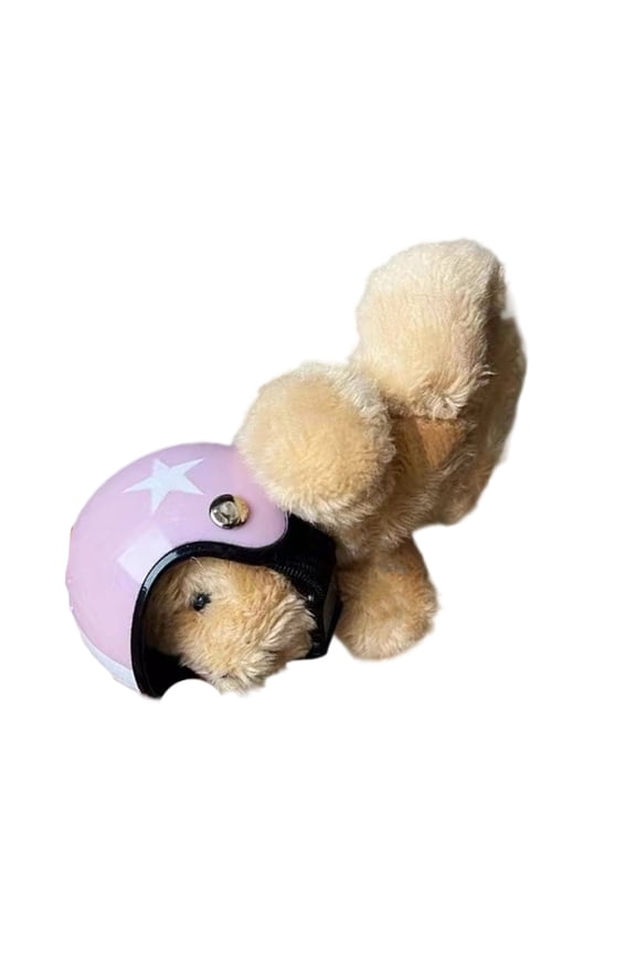 Adorable Plush Bear Keychain Pendant Korean Spring Aesthetic Lovely Phone Bag Decoration Charm For Girls