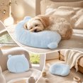 thumbnail image 1 of Bear Shaped Pet Pillow Neck Support Soft Polyester Fabric Washable for Cats Small Dogs Puppy Kitten Indoor Crate Rest Cute Bed, 1 of 7