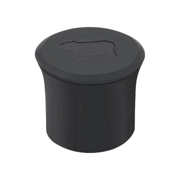 Bear-Shaped Silicone Ice Tray Black One Size with Flexible Release for and Beverages