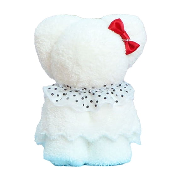 Bear Shaped Towels Soft Coral Fleece Hand Towels Kitchen Towels Gift Set for Wedding Birthday Festivity Souvenir Gifts