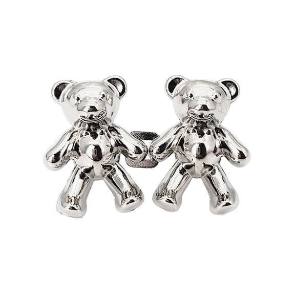 Bear Shaped Waist Buckle Snap Pants Buckle Extender Jeans Button Attacher Pins