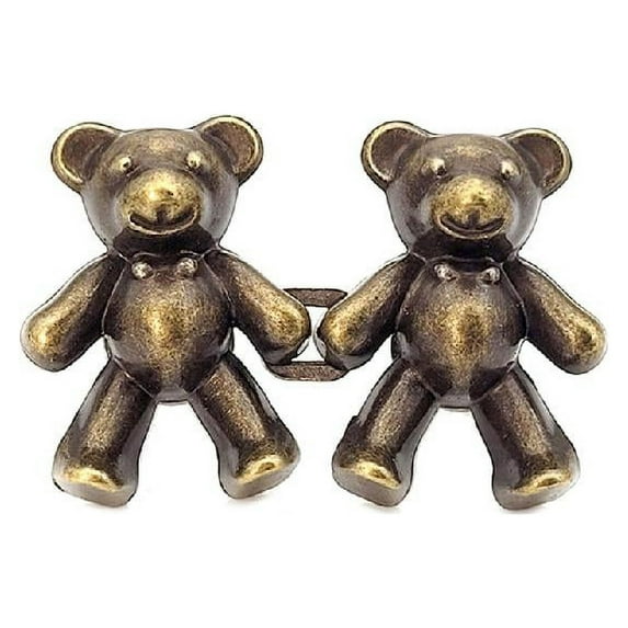 Bear Shaped Waist Buckle Snap Pants Buckle Extender Jeans Button Attacher Pins