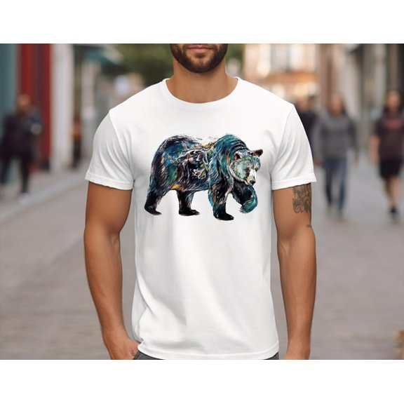 Bear Shirt, Bear T-shirt, Men's Bear Shirt, Men's Graphic Tee, Bear , Nature Lover Shirt, Nature Bear Shirt, Bear Shirt Sweatshirt All Size S-5XL