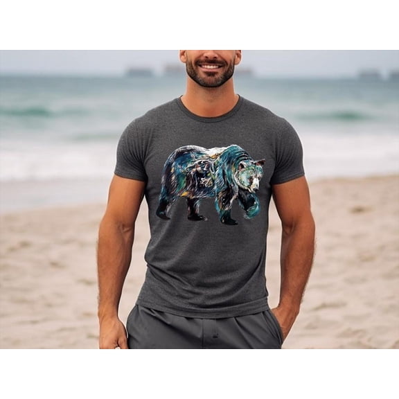 Bear Shirt, Bear T-shirt, Men's Bear Shirt, Men's Graphic Tee, Bear , Nature Lover Shirt, Nature Bear Shirt, Bear Shirt Tshirt All Size S-5XL