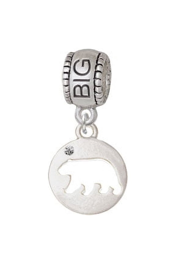 Bear Silhouette - Big Sister Charm Bead