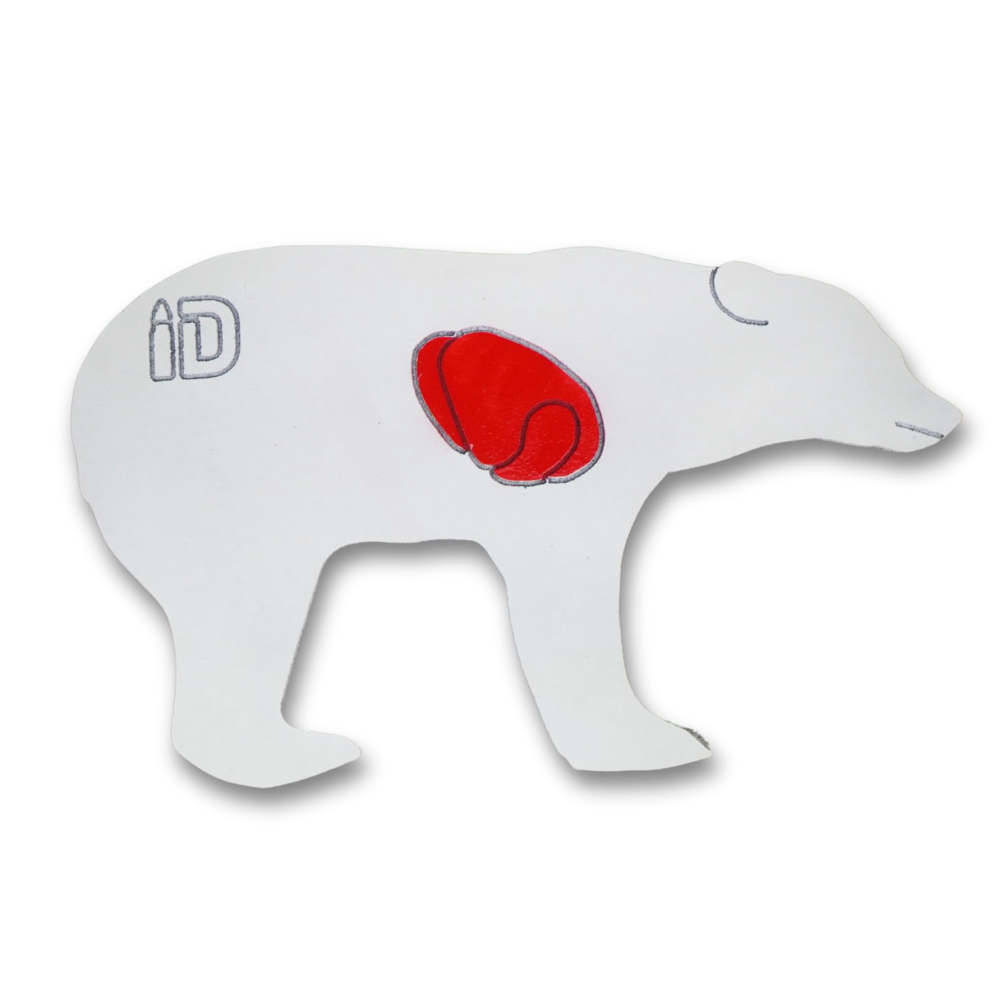 Bear Silhouette Infinity Target – Self-Healing Reactive Shooting Target for Rifles & Handguns, Made in USA, Durable & Weatherproof for Hunting Practice & Tactical Training