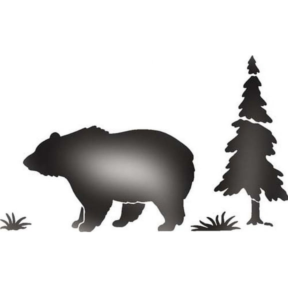 Bear Silhouette Wall Stencil SKU #2752 by Designer Stencils