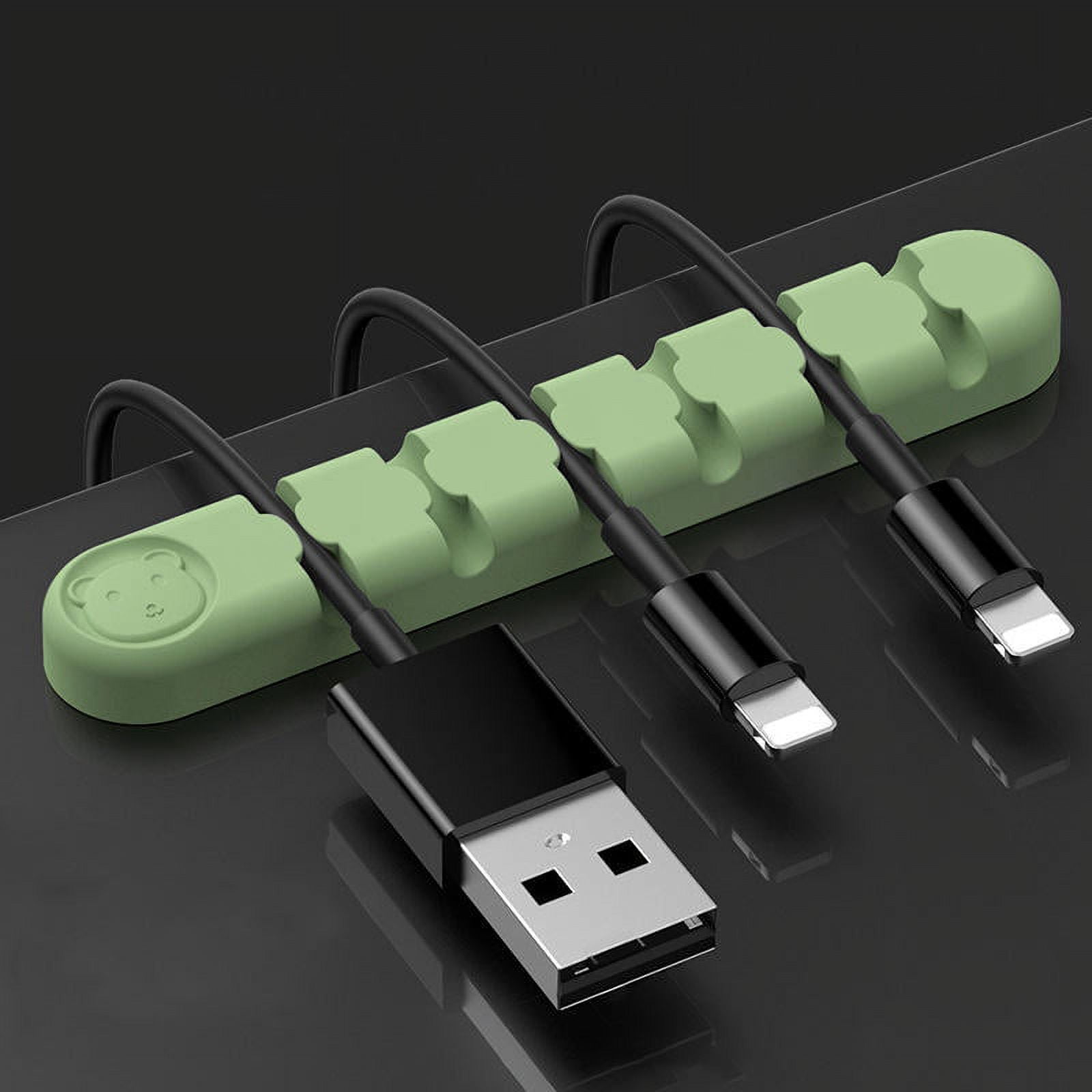 Bear Silicone Desktop Cable Manager Desktop Data Cable Headphone Cable ...