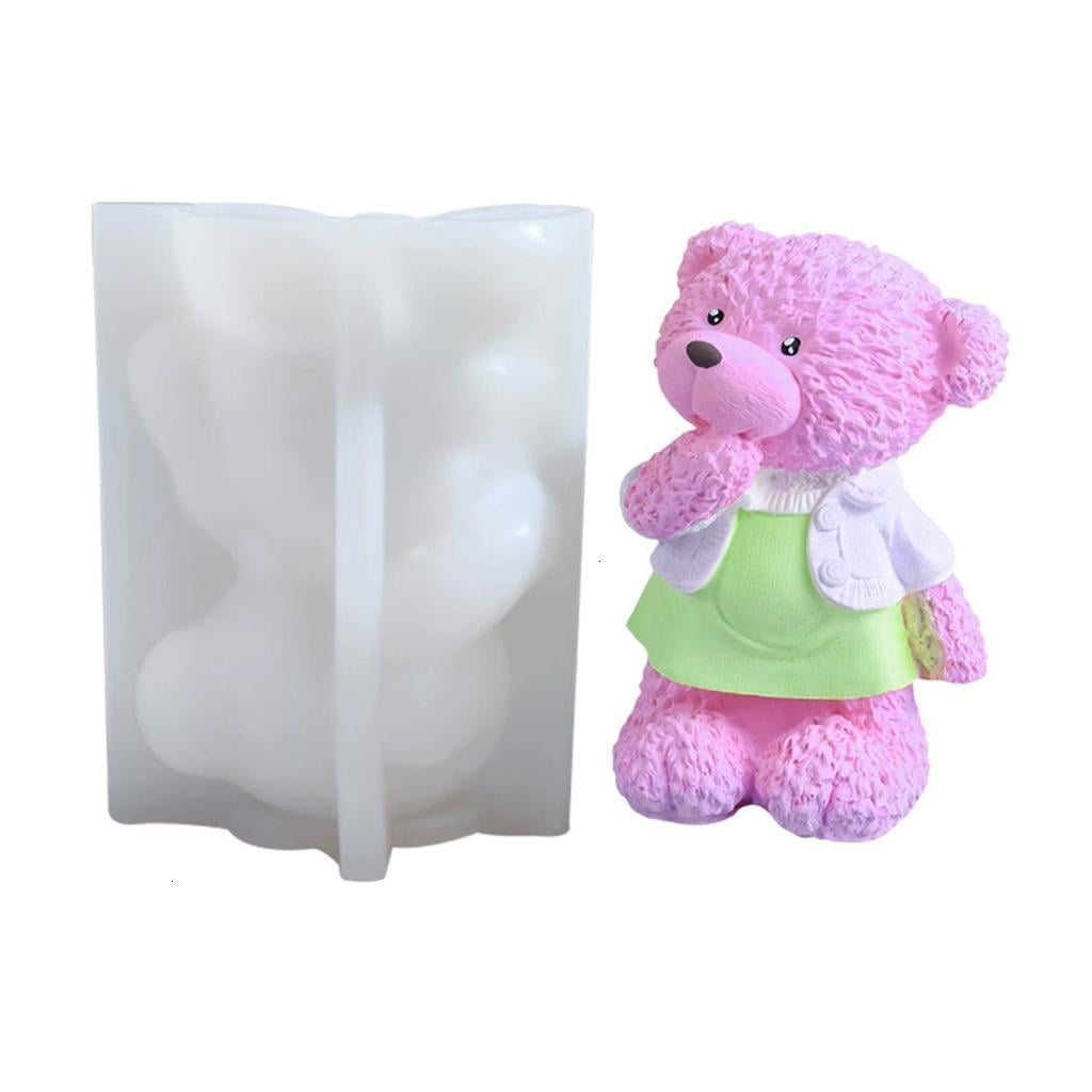 Bear Silicone Molds for Epoxy Resin Candle Soap Heat Resistant Baking Molds