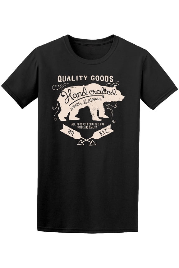 Bear Sketch T-Shirt Men -Image by Shutterstock, Male Large