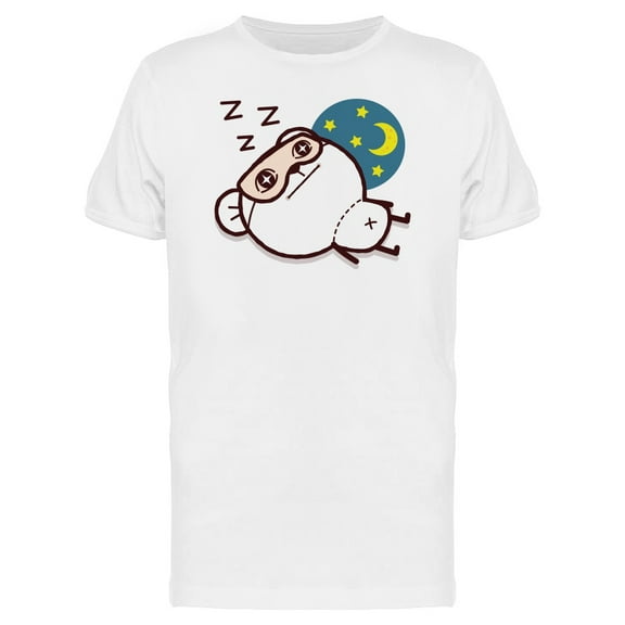 Bear Sleeping Doodle Cartoon T-Shirt Men -Image by Shutterstock, Male Small
