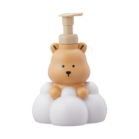 Bear Soap Dispenser, Plastic Cute Bathroom Decor, Multi-Color Bear Shaped Foaming Soap Dispenser, Refillable Pump Bottle for Liquid Soap, Cute Bathroom Decor, by Honglin