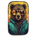 thumbnail image 1 of Bear Soft Furry Printed Car Armrest Cover 12.5x8.2 Inch - Comfortable Armrest Accessories Mat, 1 of 6