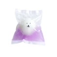 Bear Squeeze Fidget Toy, Purple, 1.97 in Clear Pouch Style with White ...
