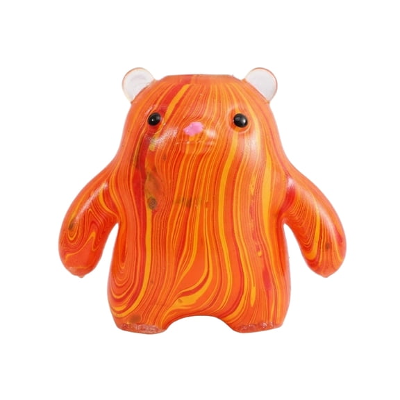 Bear Squishy Maltose Slow Rising Squishy Stress Ball,Soft Swirl Design Gel Filled Animal Shape Anxiety Calming Fidget for Adults Office DeskB