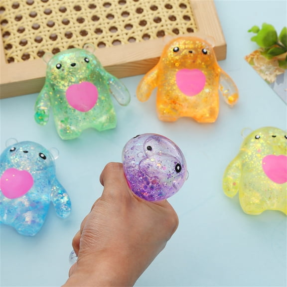 Bear Squishy Mystery Box,Cute Design Sensory Fidget for Stress Relief,Soft Squeeze Stress Ball,Quiet Stimming Tool for Adult Anxiety Relaxing Gift and Surprise Fun